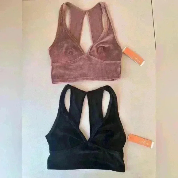 Colsie Velour Sports Bra comfortable soft brand new with tags - Picture 1 of 8
